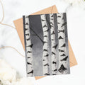 Kaverini Postkarte Birken, monochrome-home Buxtehude 