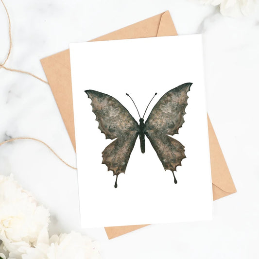 Kaverini Postkarte Schmetterling, monochrome-home Buxtehude 