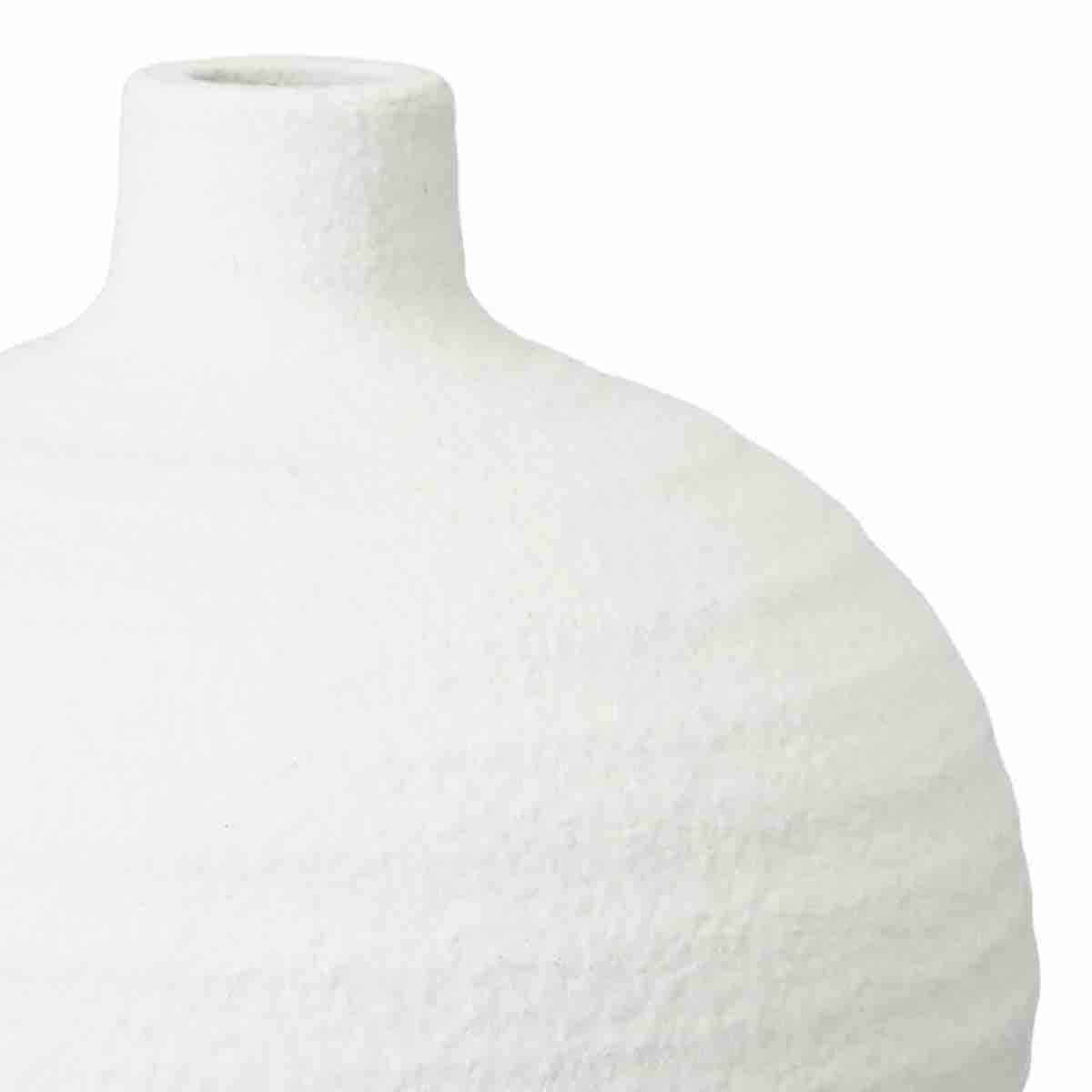 Keramikvase ALBA weiß mit matter Oberfläche, Wikholm Form, skandinavische Deko, monochrome-home Buxtehude